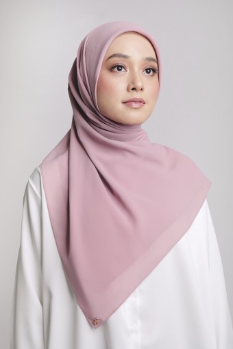 Mariam Basic Square Scarf Dusty Pink